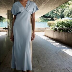 Zara Light Blue Maxi Dress